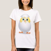 Chick Hatching Yellow Chicken T-Shirt (Voorkant)