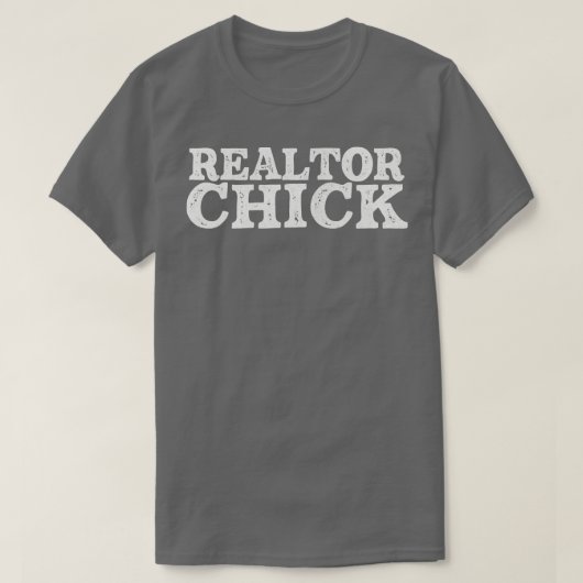 Chick House Broker Typografie Gift T-shirt (Design voorkant)
