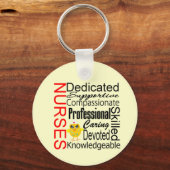 Chick Humor - Verpleegkundeherkenning collage Sleutelhanger (Voorkant)