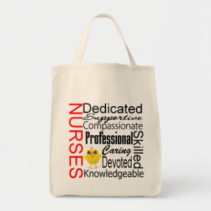 Chick Humor - Verpleegkundeherkenning collage Tote Bag