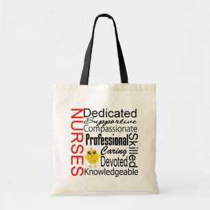 Chick Humor - Verpleegkundeherkenning collage Tote Bag