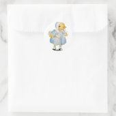  Chick in een dress Ronde Sticker (Tas)