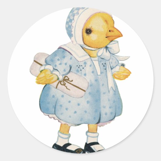  Chick in een dress Ronde Sticker (Voorkant)