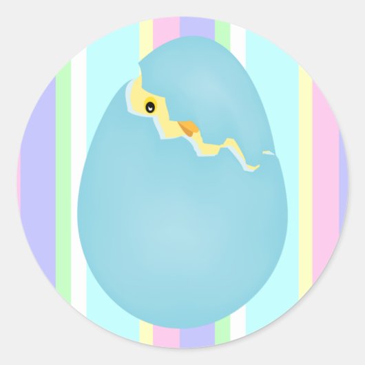 Chick in een paasei Stickers (Voorkant)