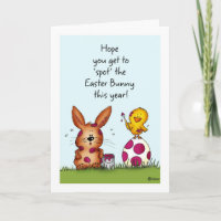 Chick is het spotten van de paashaas - Humorous Ea