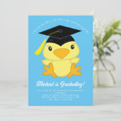 Chick Kind Kindergarten Elementary Graduation Part Kaart (Staand voorkant)