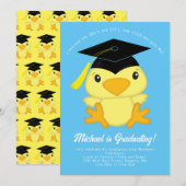 Chick Kind Kindergarten Elementary Graduation Part Kaart (Voorkant / Achterkant)