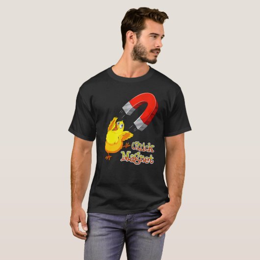 Chick Magnet Attractive Magnet T-shirt (Voorkant volledig)