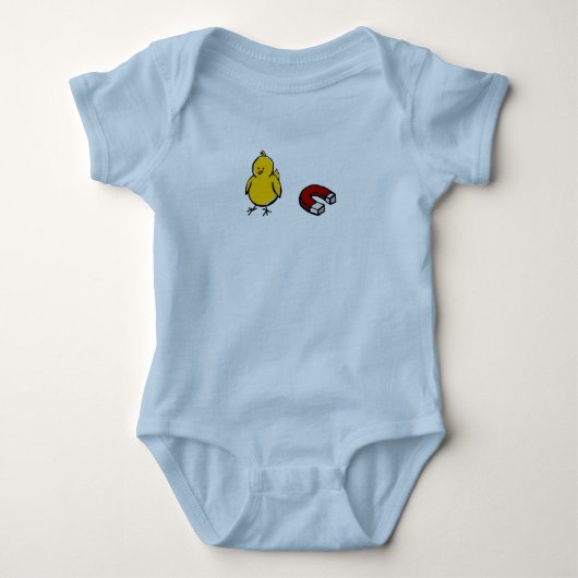 chick magnet baby romper (Voorkant)