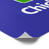 Chick Magnet Blauw BG Poster (Hoek)