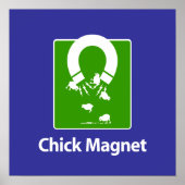 Chick Magnet Blauw BG Poster (Voorkant)