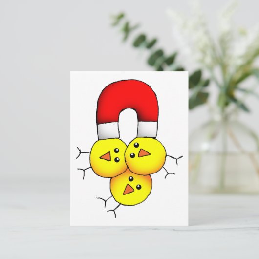 Chick Magnet Briefkaart (Staand voorkant)