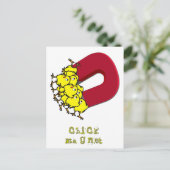 Chick Magnet Briefkaart (Staand voorkant)