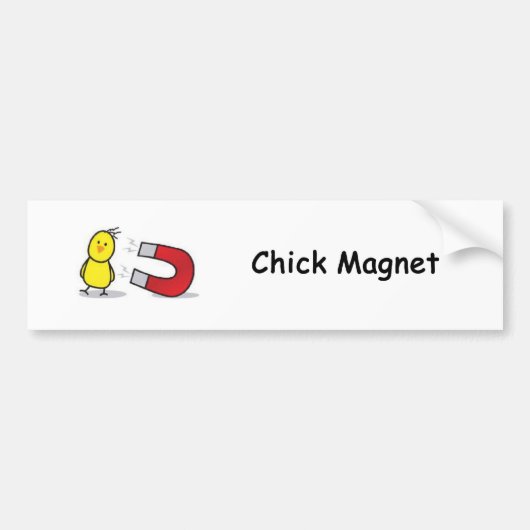 Chick Magnet Bumpersticker (Voorkant)