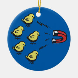 CHICK MAGNET FUNNY CHRISTMAS ORNAMENT