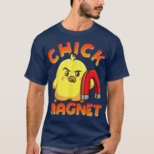 Chick Magnet Funny Halloween Costume Magnetic Litt T-shirt