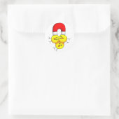 Chick Magnet Ronde Sticker (Tas)