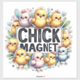 Chick Magnet - Schattigee Baby Chicks Sticker