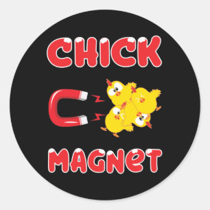 Chick Magnet Sticker