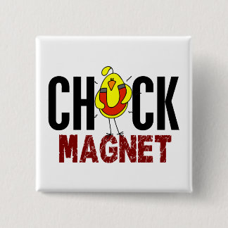 Chick Magnet Vierkante Button 5,1 Cm