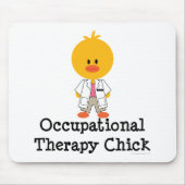 Chick Mousepad over beroepsmatige therapie Muismat (Voorkant)
