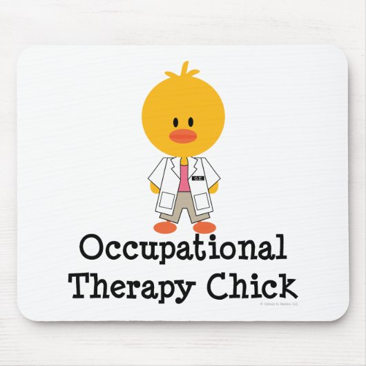 Chick Mousepad over beroepsmatige therapie Muismat (Voorkant)