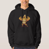 Chick Muscular Bodybuilding Easter Hoodie (Voorkant)