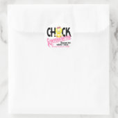 Chick onderbroken 2 borstkanker ronde sticker (Tas)