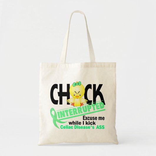 Chick onderbroken 2 Celiakie Ziekte Tote Bag (Voorkant)