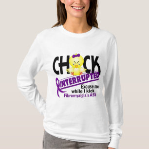 Chick Onderbroken 2 Fibromyalgie T-shirt