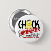 Chick onderbroken 2 hersentumor ronde button 5,7 cm (Voorkant /achterkant)