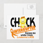 Chick onderbroken 2 leukemie briefkaart (Voorkant / Achterkant)