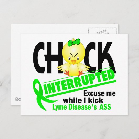 Chick onderbroken 2 lymfeziekte briefkaart (Voorkant / Achterkant)