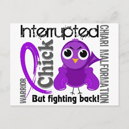 Chick onderbroken 3 Chiari Malformatie Briefkaart (Voorkant)