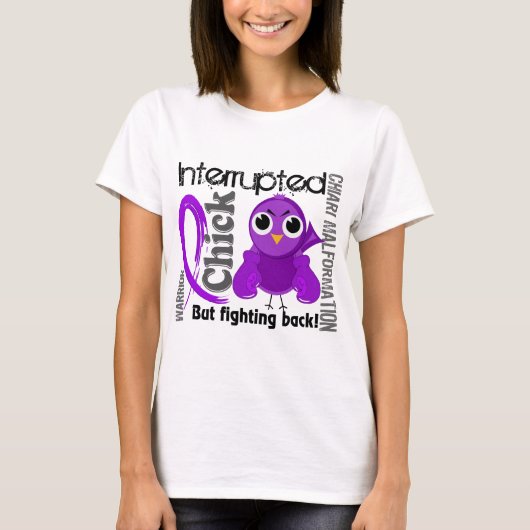 Chick onderbroken 3 Chiari Malformatie T-shirt (Voorkant)