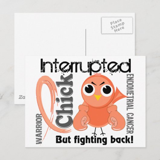 Chick Onderbroken 3 endometriumkanker Briefkaart (Voorkant / Achterkant)