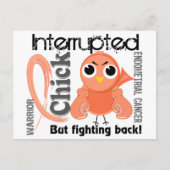 Chick Onderbroken 3 endometriumkanker Briefkaart (Voorkant)