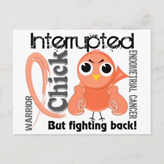 Chick Onderbroken 3 endometriumkanker Briefkaart (Voorkant)