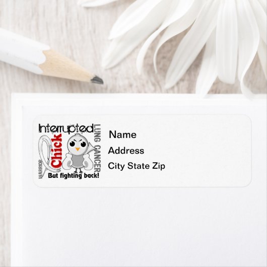 Chick onderbroken 3 longkanker etiket (Insitu)