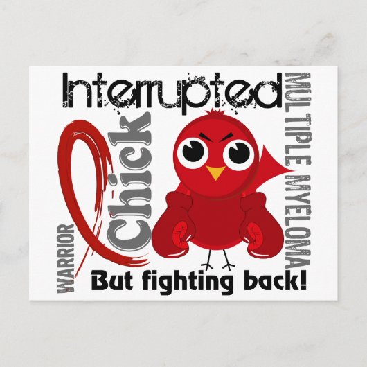 Chick Onderbroken 3 multipel myeloom Briefkaart (Voorkant)