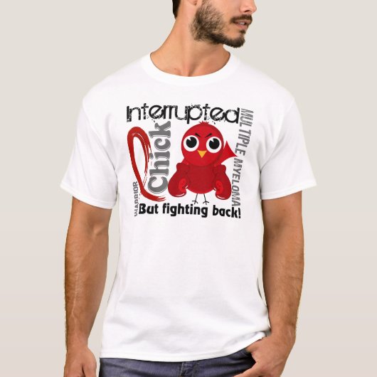 Chick Onderbroken 3 multipel myeloom T-shirt (Voorkant)
