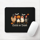 Chick Or Treat Funny Chicken Halloween Costume Chi Muismat (Met muis)
