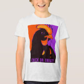 Chick or Treat Halloween Pop Art Chicken Tshirt (Voorkant)