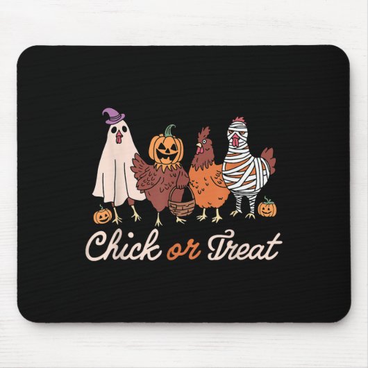 Chick Or Treat Halloween Witch Soky Chicken Muismat (Voorkant)