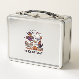 Chick Or Treat Haloween Kippen Heks Geest Pompoen
