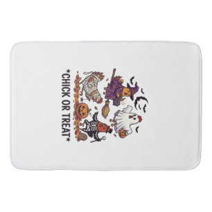 Chick Or Treat Haloween Kippen Heks Geest Pompoen Badmat