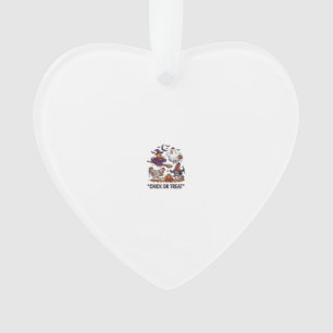 Chick Or Treat Haloween Kippen Heks Geest Pompoen Ornament