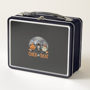 Chick or Treat Schattig Halloween Kerkhof Design_1