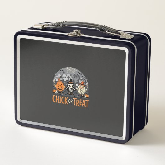 Chick or Treat Schattig Halloween Kerkhof Design_1 (Voorkant)