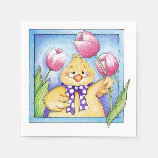 Chick - Papier Napkins Servetten (Voorkant)